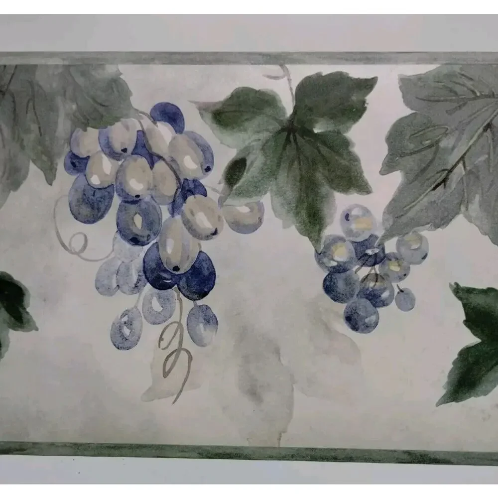York Pre-pasted Decorative Wall Border - Grapes Green Purple - 5 yds